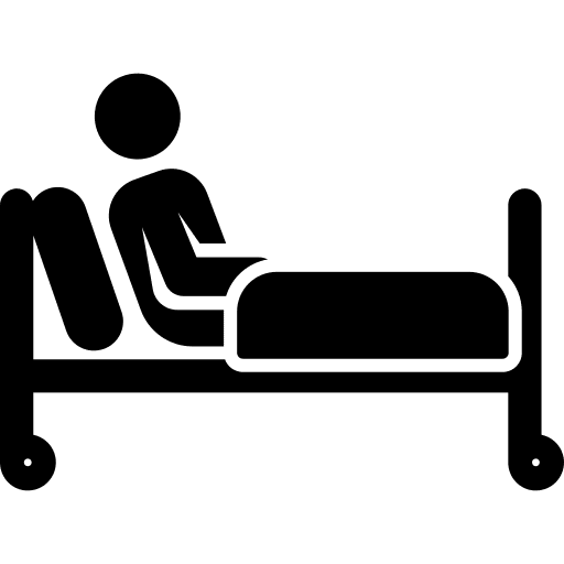 Caregiver old wheelchair confort icon