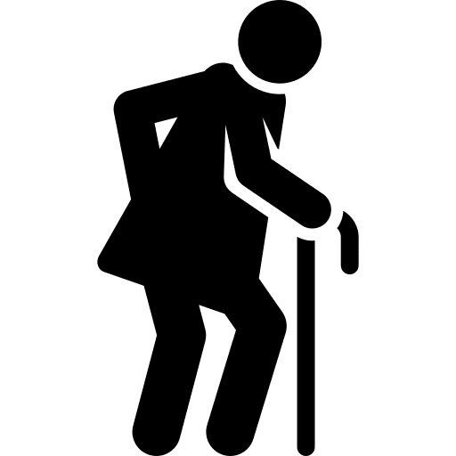 Old avatar women grandmother icon