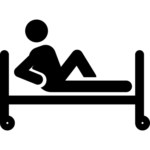 Old confort clinic patient icon