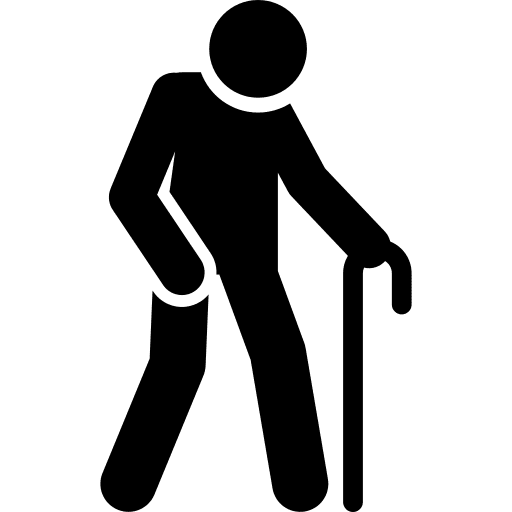 Old man elderly elder icon