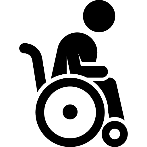 Old man hospital healthcare medical icon