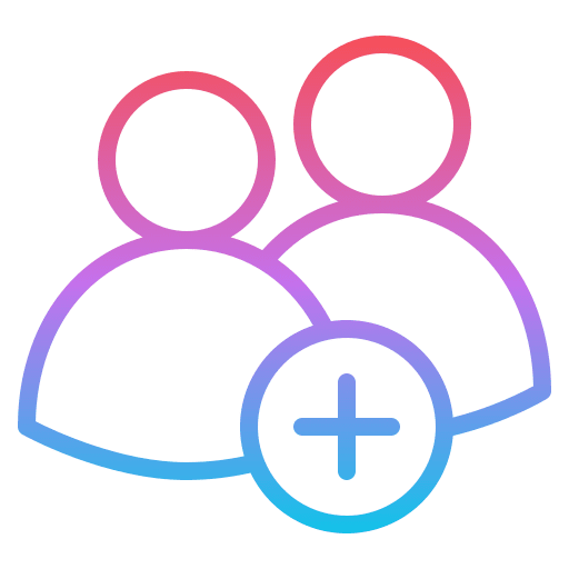 Add group account user add group icon