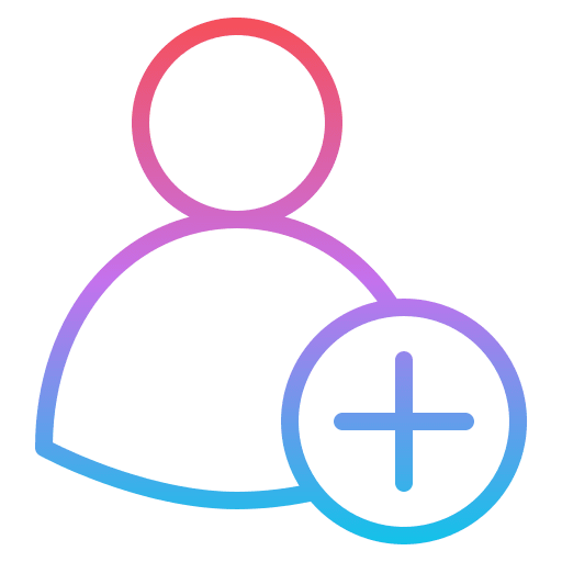 Add user add user contact person invite friends icon
