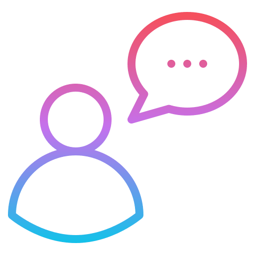 Talk avatar speak user profile icon