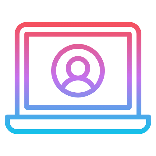 Personal computer account interface user icon