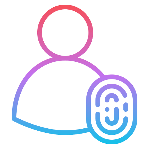 Personal identification avatar person user icon