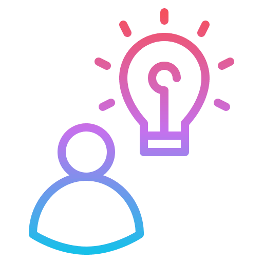 Thinking person avatar user icon