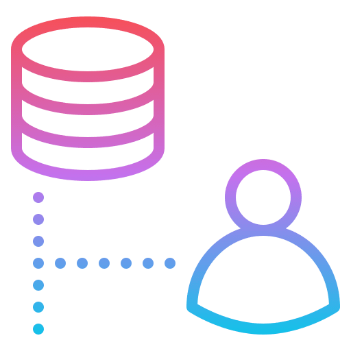User interface account database icon
