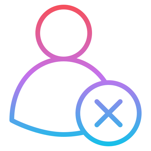 User user account blacklist icon