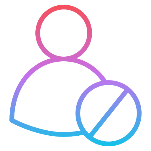 User avatar profile hidden icon