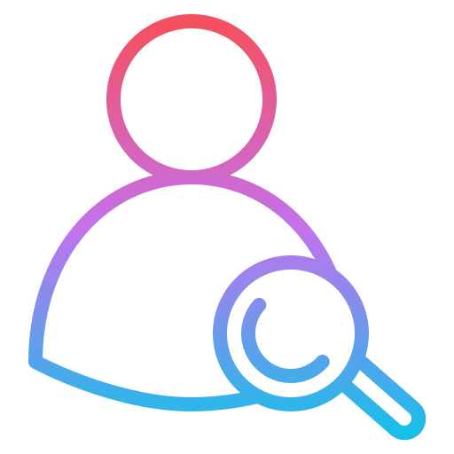 User profile search interface icon
