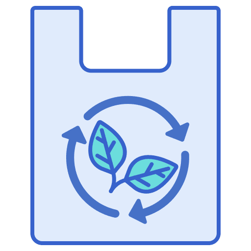 Biodegradable reuse ecology and environment eco friendly icon