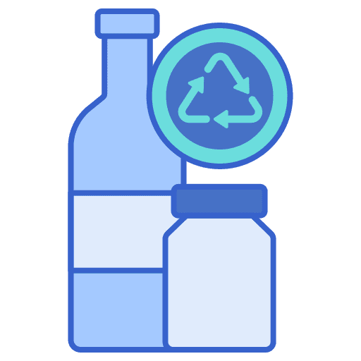 Bottle recycling center eco friendly environment icon
