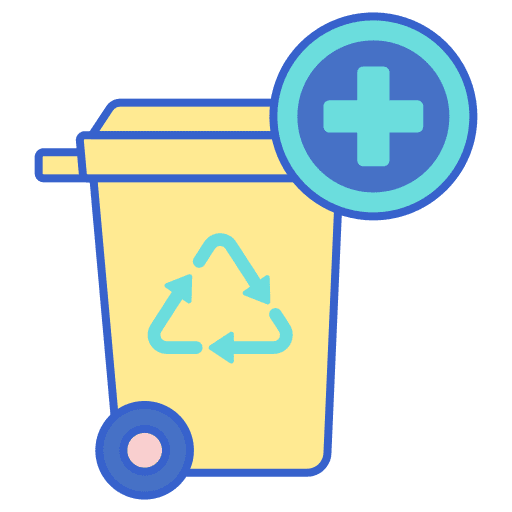 Recycle bin reuse recycling center ecology and environment icon