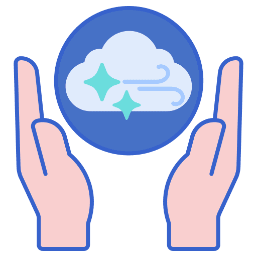 Clean air clean air environment recycling icon