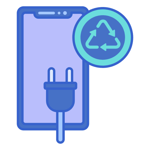 Electronics environment ecology and environment recycling center icon