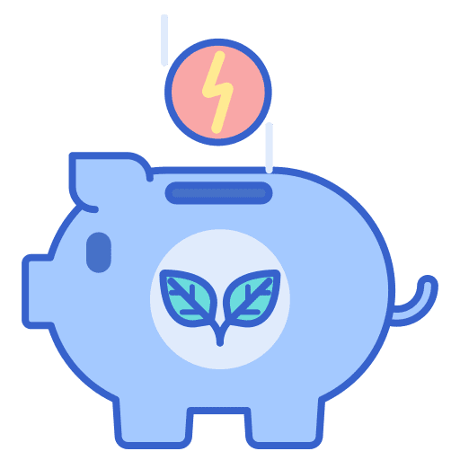 Energy saving ecology and environment eco friendly reuse icon