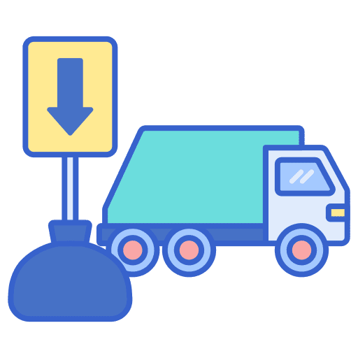 Garbage truck reuse garbage truck environment icon