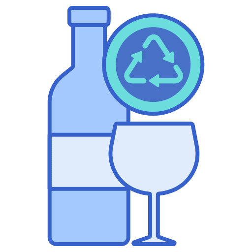 Glass recycling recycling center recycling environment icon