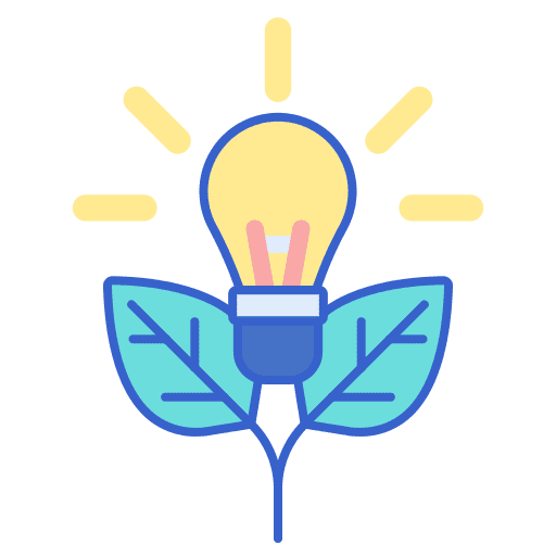 Green innovation recycling center climate change recycling icon