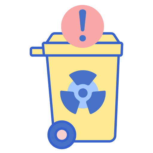 Hazardous substance eco ecologism recycling center icon