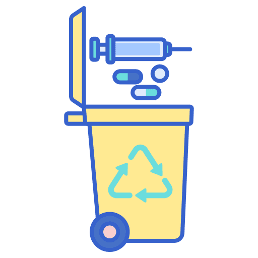 Biomedical waste ecology and environment management ecologism icon