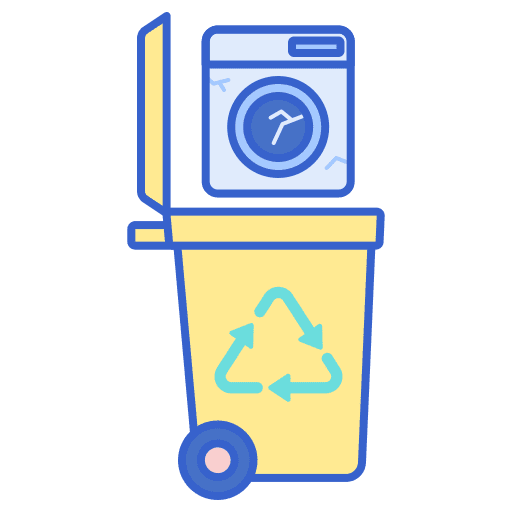 Disposal recycling eco recycling center icon