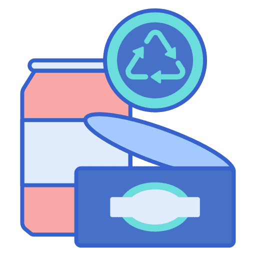 Metal recycling environment recycling reuse icon
