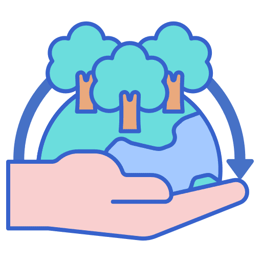 Nature protection reuse recycling eco friendly icon