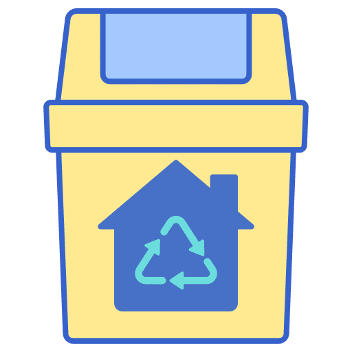 Recycling bin climate change reuse ecology and environment icon
