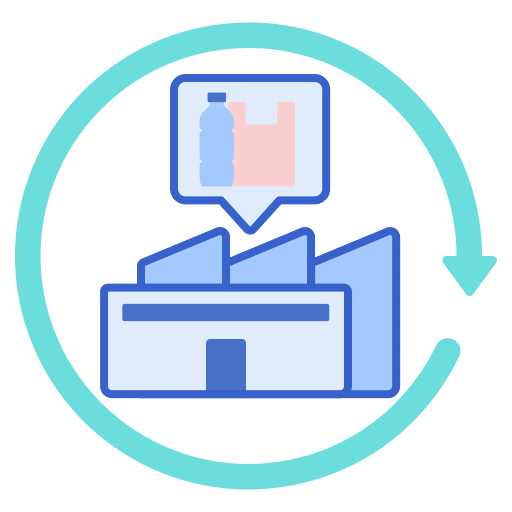 Recycling center reuse ecologism recycling center icon