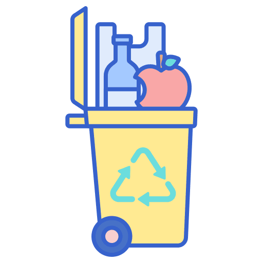 Waste management climate change environment icon