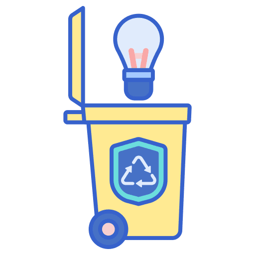 Disposal ecology and environment climate change recycling center icon