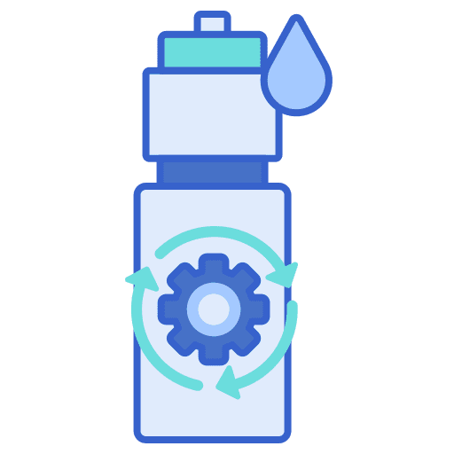 Reusable bottle reusable bottle recycling reuse icon
