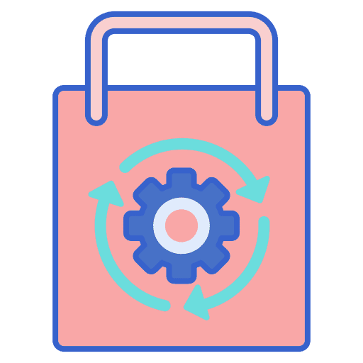 Reusable recycling center eco ecologism icon