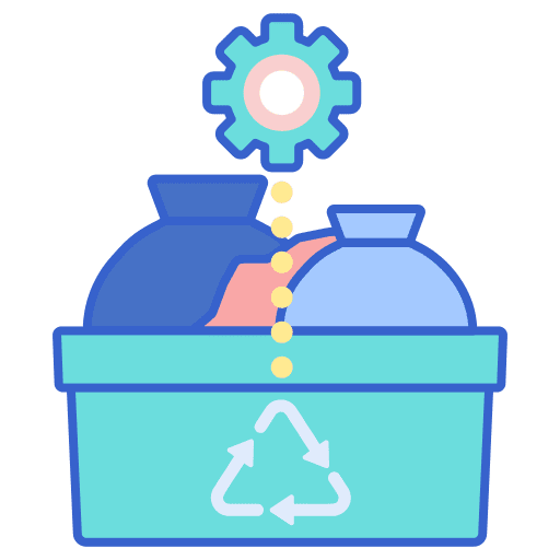 Waste management ecology and environment ecologism icon