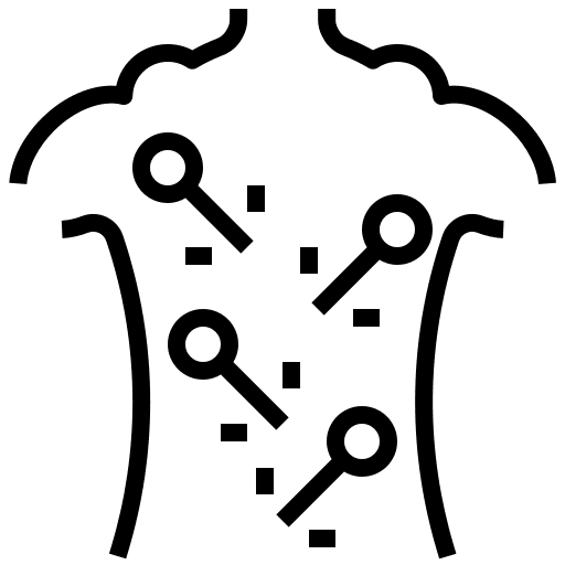 Acupuncture needles relaxation acupuncture icon