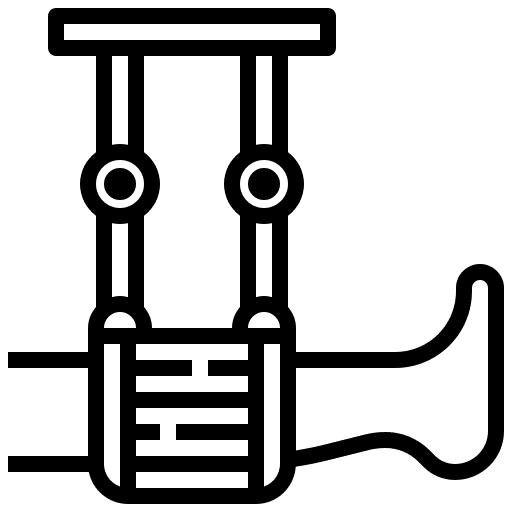 Broken leg medicine healthcare and medical broken leg icon