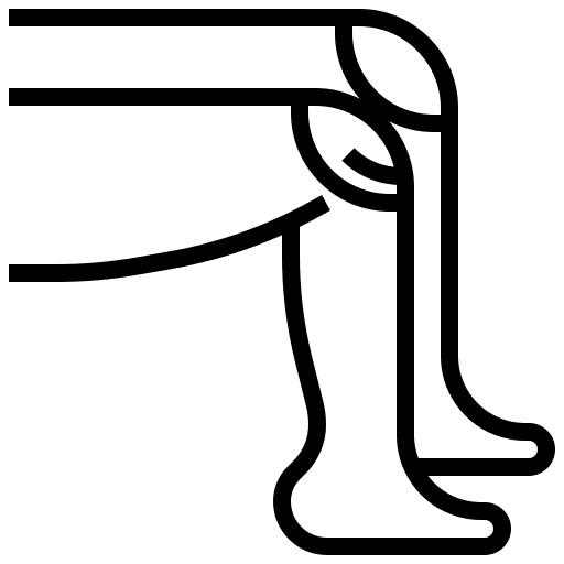 Knee knee pain traumatological icon