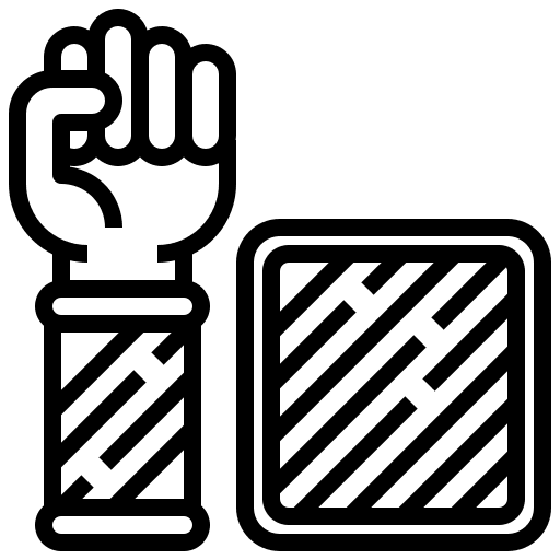 Bandaged plaster medical bandage icon