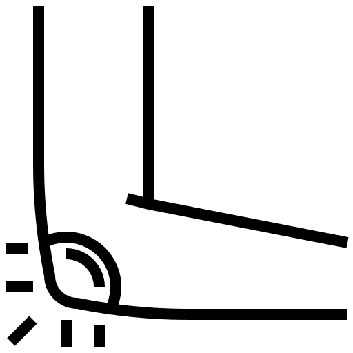 Cubit cubit articulation healthcare and medical icon