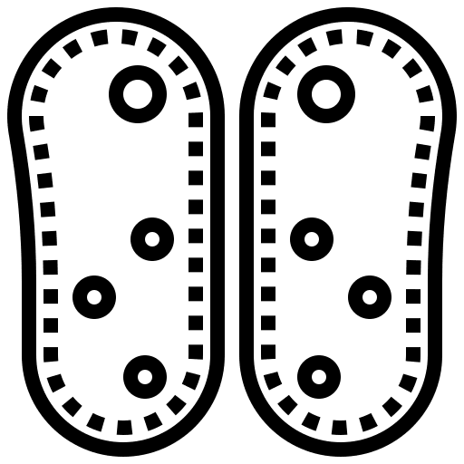 Soles shoes orthopedic healthcare and medical icon