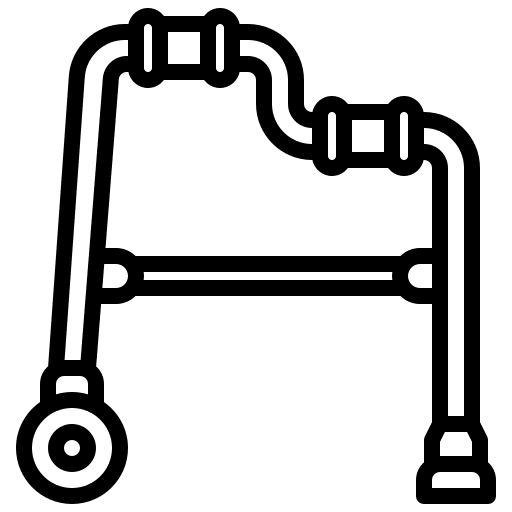 Walker accessibility healthcare and medical walker icon