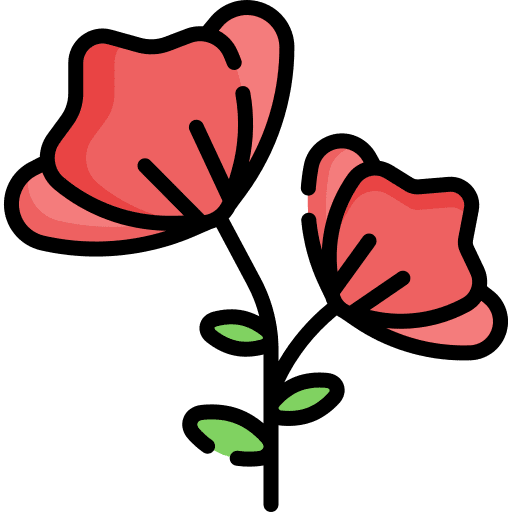 Flower botanical petals flower icon