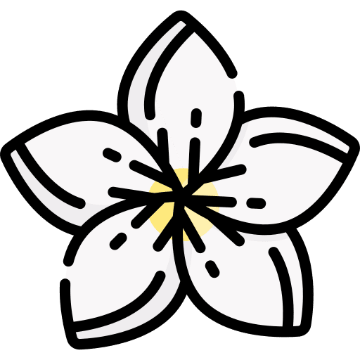 Flower petals botanical spring icon