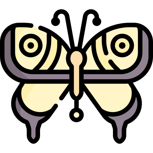Butterfly nature entomology animal icon