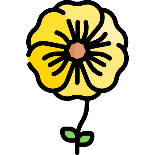 Flower blossom botanical petals icon