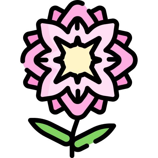Flower petals blossom flower icon