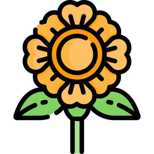 Flower petals botanical nature icon