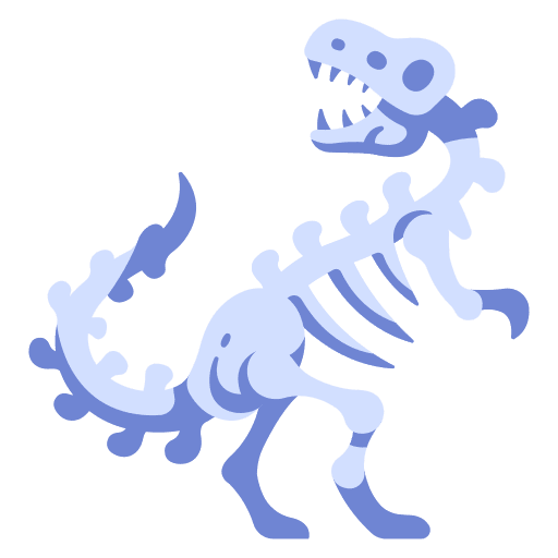 Dinosaur jurassic ancient museum icon